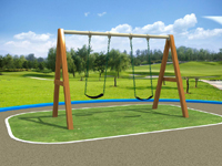 Wooden Swing Set for Kiddle 